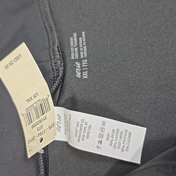 aerie Black High Cut Cheeky Panties XXL 🆕️ - Picture 4 of 7